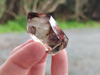 Polished Whispy Smokey Quartz Crystals x 12 From Madagascar