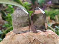 Polished Whispy Smokey Quartz Crystals x 12 From Madagascar