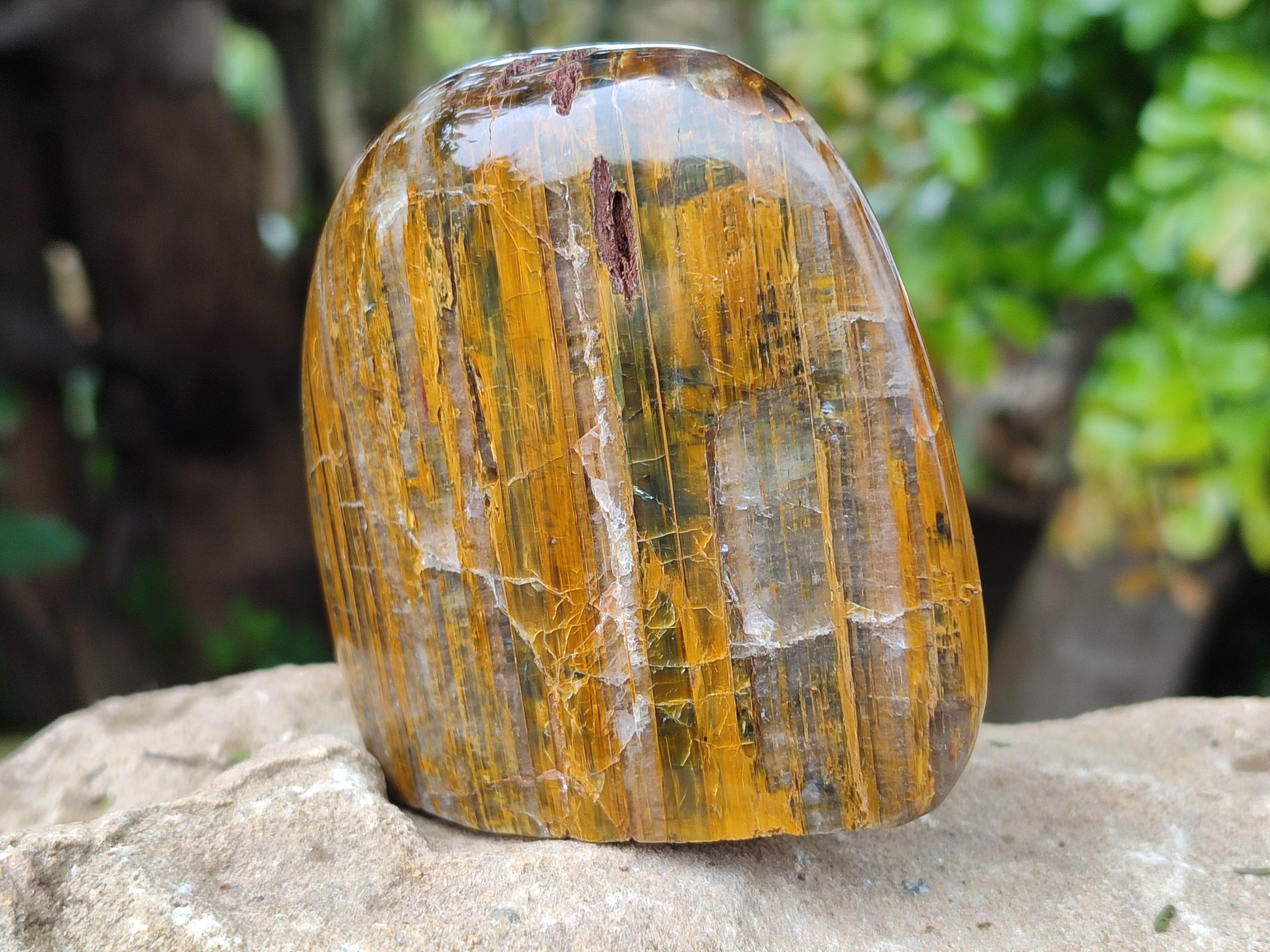 Polished Neolite Standing Free Forms x 3 From Prieska, South Africa - Toprock Gemstones and Minerals 