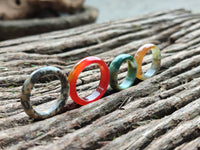 Polished Mix of Selected Stone Rings x 35 From Southern Africa