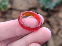 Polished Mix of Selected Stone Rings x 35 From Southern Africa