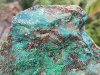 Natural Shattuckite with Chrysocolla and Malachite Cutting Material x 3 From Namibia