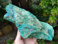 Natural Shattuckite with Chrysocolla and Malachite Cutting Material x 3 From Namibia