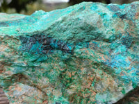 Natural Shattuckite with Chrysocolla and Malachite Cutting Material x 3 From Namibia