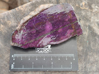 Polished Purpurite Coated with Resin On One Side x 6 From Erongo, Namibia
