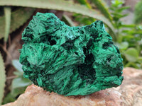 Natural Silky Malachite Specimens x 3 From Kasompe, Congo