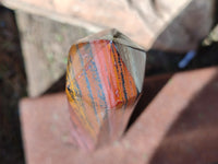 Polished Banded Tiger Iron Towers x 2 From Northern Cape, South Africa