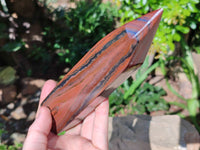 Polished Banded Tiger Iron Towers x 2 From Northern Cape, South Africa