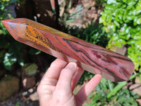 Polished Banded Tiger Iron Towers x 2 From Northern Cape, South Africa