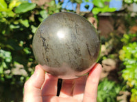 Polished Rare Pharaoh Stone Pyrite in Basalt Sphere x 1 From Iron Duke Mine, Zimbabwe