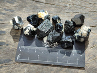 Natural Schorl Black Tourmaline Specimens x 70 From Erongo, Namibia