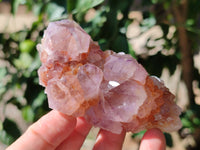 Natural Cactus Flower Sunburst Spirit Amethyst Clusters x 4 From South Africa