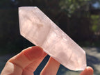 Polished Gemmy Double Terminated Rose Quartz Points x 12 From Madagascar - Toprock Gemstones and Minerals 