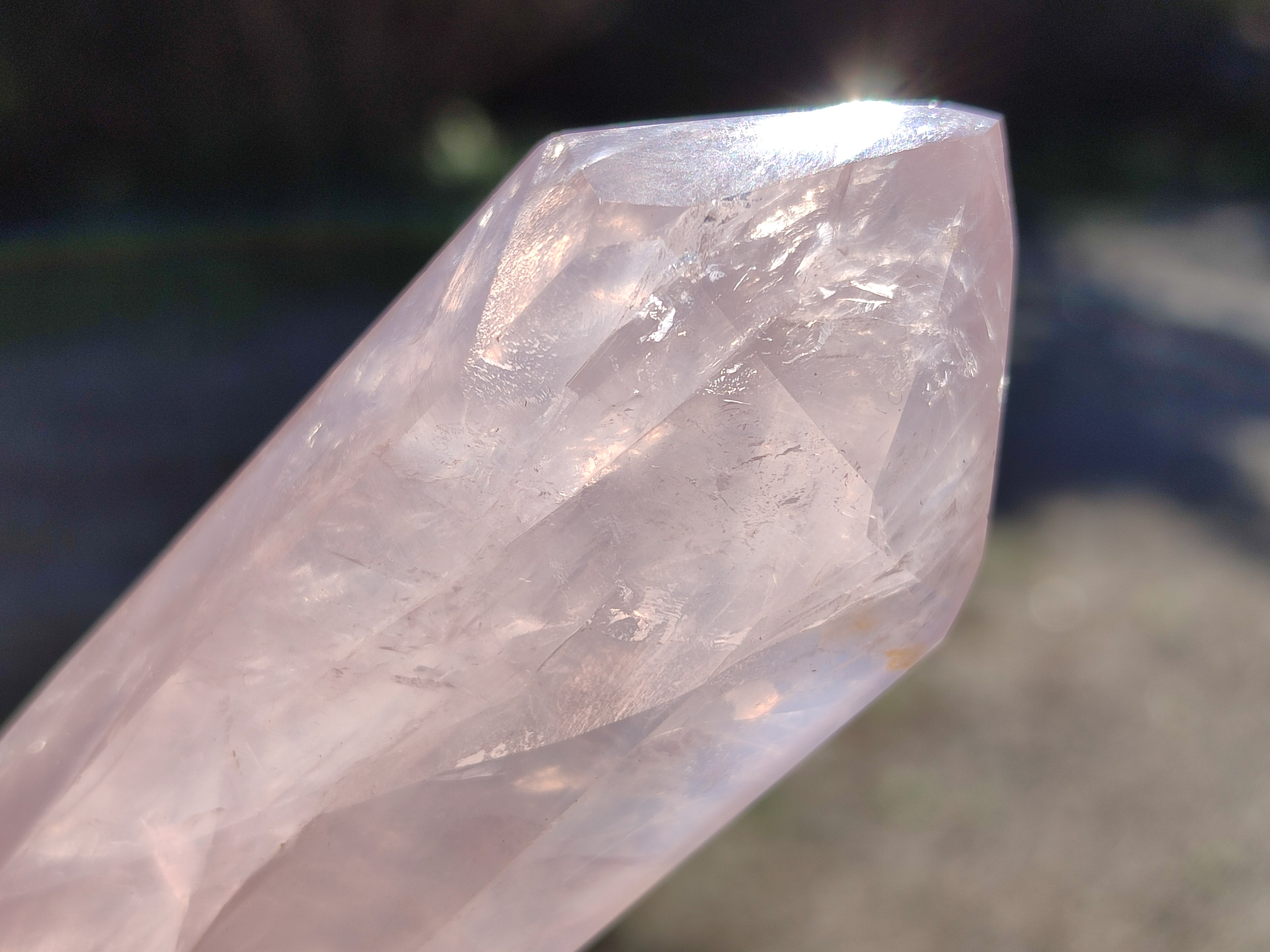 Polished Gemmy Double Terminated Rose Quartz Points x 12 From Madagascar - Toprock Gemstones and Minerals 