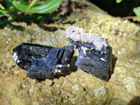 Natural Schorl Black Tourmaline Specimens with Inclusions x 20 From Erongo, Namibia