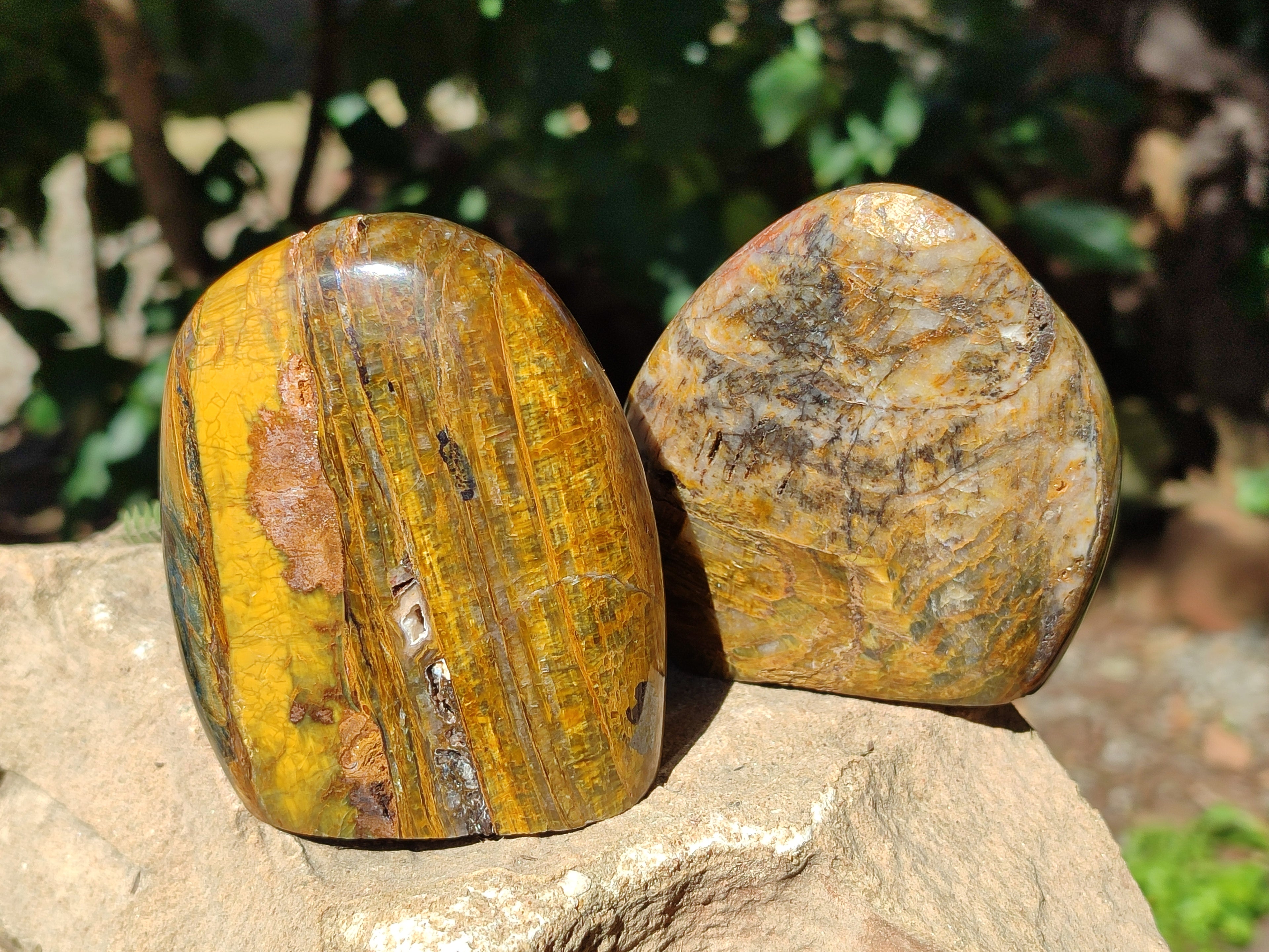 Polished Neolite Standing Free Forms x 3 From Prieska, South Africa - Toprock Gemstones and Minerals 