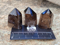 Polished Smokey Quartz Crystals x 12 From Madagascar