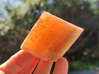 Natural Sunset Orange Rhombohedron Calcite Specimens x 12 From Spitzkop, Namibia