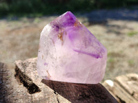 Polished Window Amethyst Quartz Points x 6 From Akansobe, Madagascar