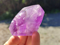Polished Window Amethyst Quartz Points x 6 From Akansobe, Madagascar