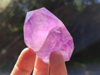 Polished Window Amethyst Quartz Points x 6 From Akansobe, Madagascar