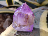 Polished Window Amethyst Quartz Points x 6 From Akansobe, Madagascar
