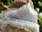 Natural Blue Lace Agate Geode Specimens x 12 From Nsanje, Malawi - Toprock Gemstones and Minerals 