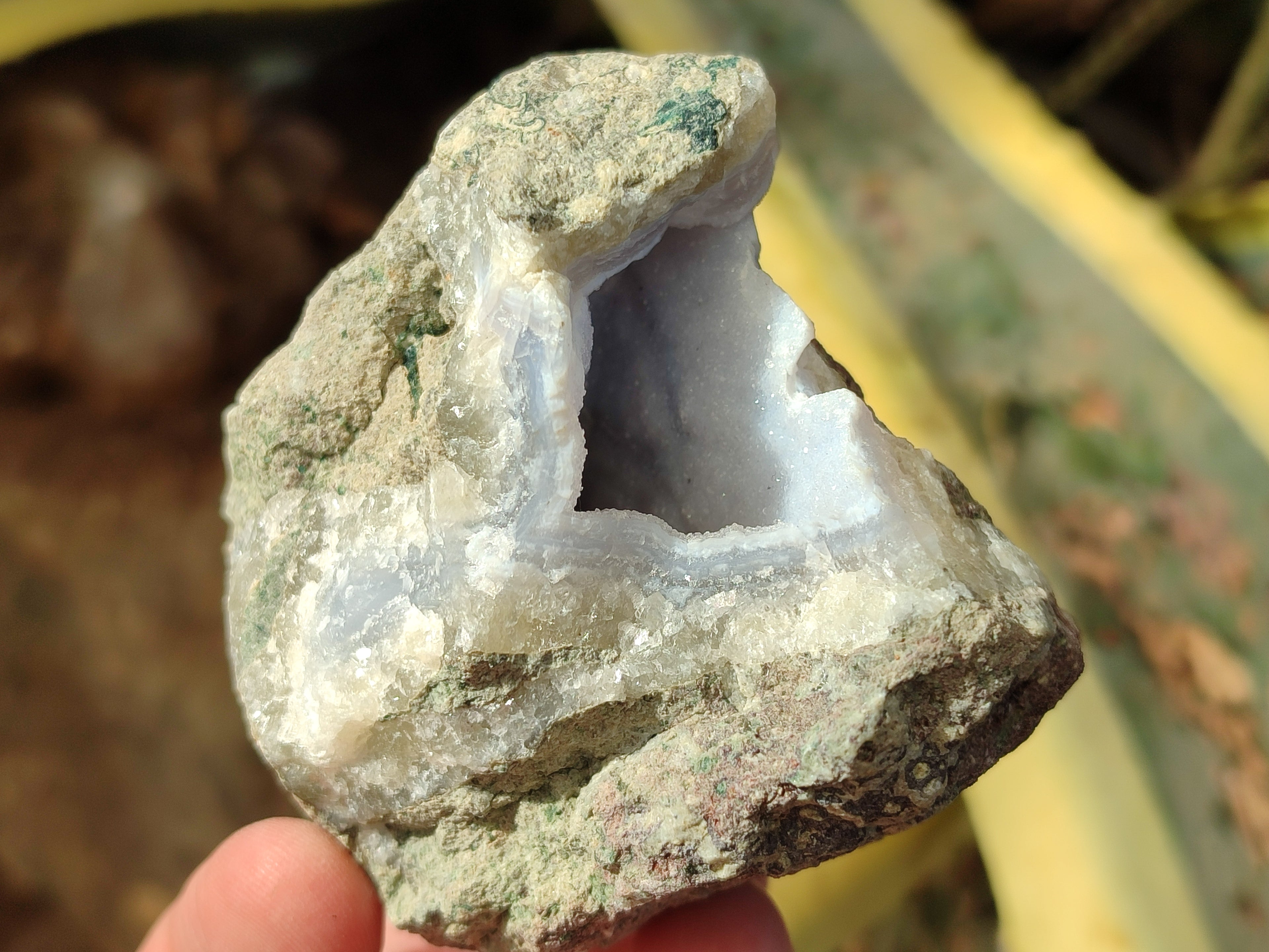 Natural Blue Lace Agate Geode Specimens x 12 From Nsanje, Malawi - Toprock Gemstones and Minerals 