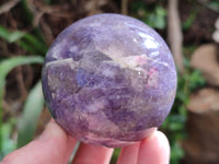 Polished Lepidolite with Pink Rubellite and Blue Lithium Spheres x 4 From Ambatondrazaka, Madagascar