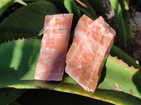 Natural Sunset Orange Rhombohedron Calcite Specimens x 24 From Spitzkop, Namibia