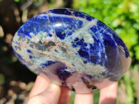 Polished Sodalite Standing Free Forms x 3 From Kunene River, Namibia