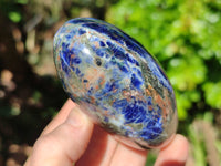 Polished Sodalite Standing Free Forms x 3 From Kunene River, Namibia