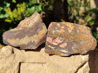 Natural Nguni Jasper Cobbed Specimens x 15 From Prieska, South Africa