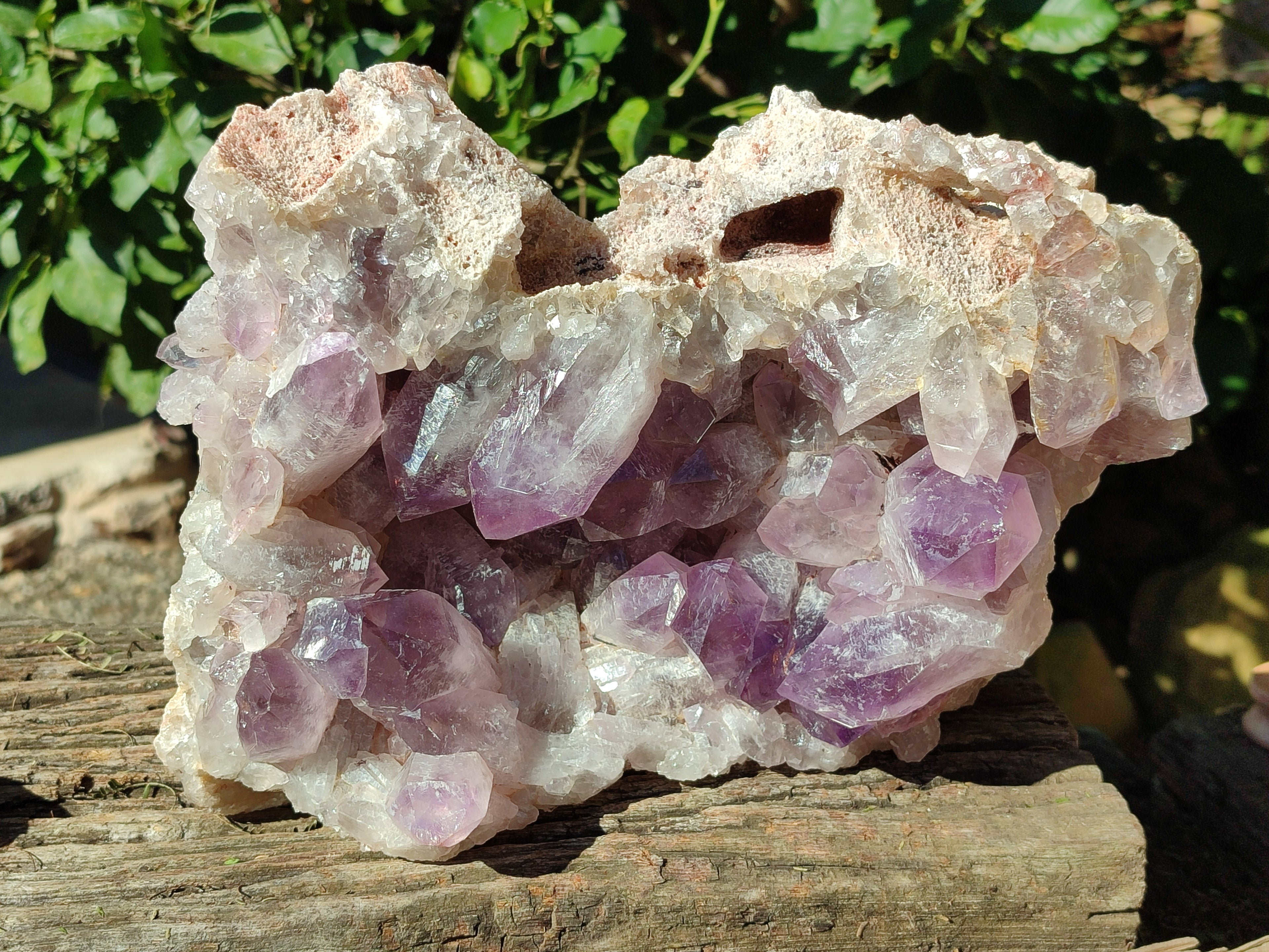Natural Jacaranda Amethyst Quartz Cluster x 1 From Mumbwa, Zambia - Toprock Gemstones and Minerals 