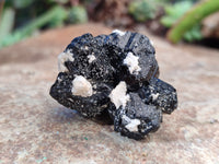 Natural Schorl Black Tourmaline Specimens with Hyalite Opal x 20 From Erongo, Namibia