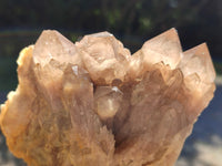 Natural Phantom Quartz Clusters x 2 From Luena, Congo