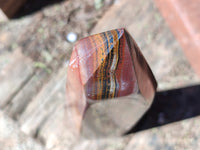 Polished Banded Tiger Iron Tower x 1 From Northern Cape, South Africa