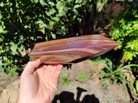 Polished Banded Tiger Iron Tower x 1 From Northern Cape, South Africa