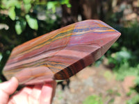 Polished Banded Tiger Iron Tower x 1 From Northern Cape, South Africa