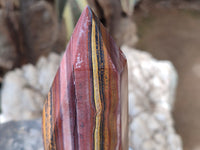 Polished Banded Tiger Iron Tower x 1 From Northern Cape, South Africa