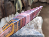 Polished Banded Tiger Iron Tower x 1 From Northern Cape, South Africa