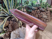 Polished Banded Tiger Iron Tower x 1 From Northern Cape, South Africa