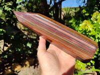 Polished Banded Tiger Iron Tower x 1 From Northern Cape, South Africa