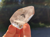 Polished Mixed Window Quartz Points Including Rutile and Citrine x 2 from Madagascar