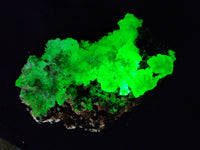 Natural Fluorescent Opal Hyalite with Schorl Tourmaline Specimens x 2 From Erongo, Namibia