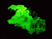 Natural Fluorescent Opal Hyalite with Schorl Tourmaline Specimens x 2 From Erongo, Namibia