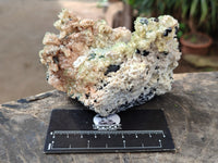 Natural Fluorescent Opal Hyalite with Schorl Tourmaline Specimens x 2 From Erongo, Namibia