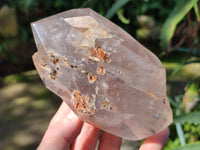 Polished Twin Stepped Double Terminated Quartz Crystal x 1 From Madagascar