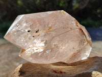 Polished Twin Stepped Double Terminated Quartz Crystal x 1 From Madagascar