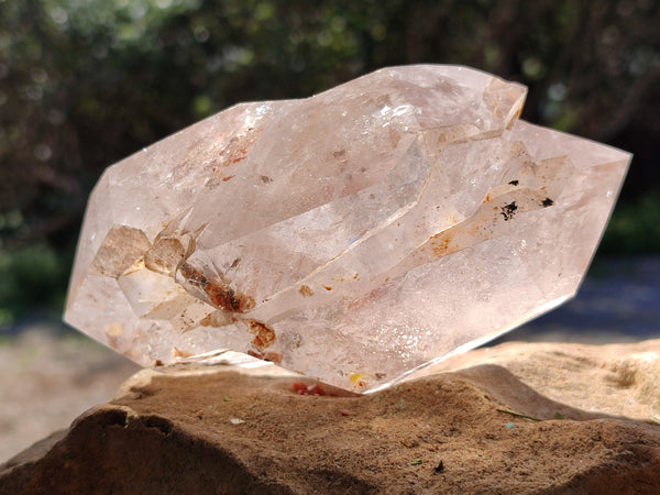Polished Twin Stepped Double Terminated Quartz Crystal x 1 From Madagascar